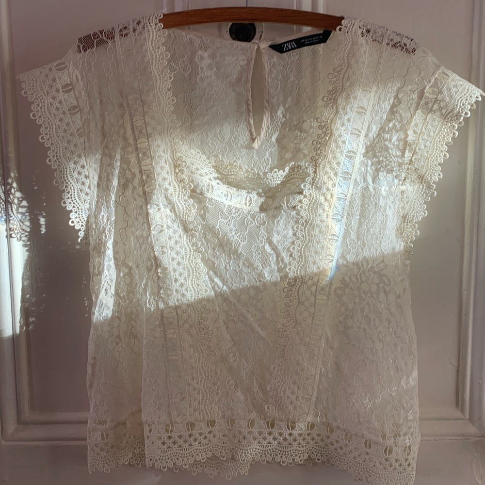Lace top by Zara
